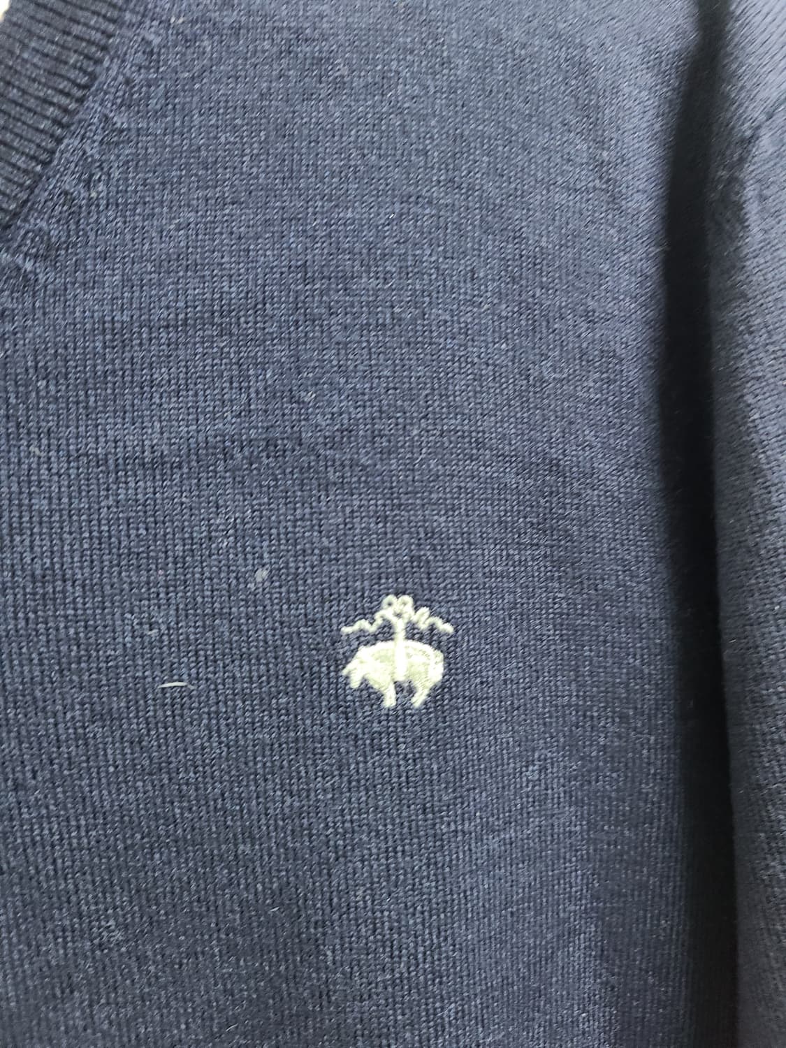 브룩스브라더스 네이비 V넥 니트 XL  상품이미지3