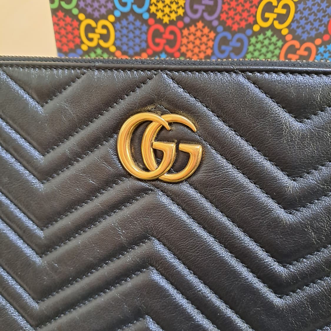 [100%/정품] 구찌 마몽 마틀라쎄 클러치, 구찌클러치,구찌파우치 상품이미지2