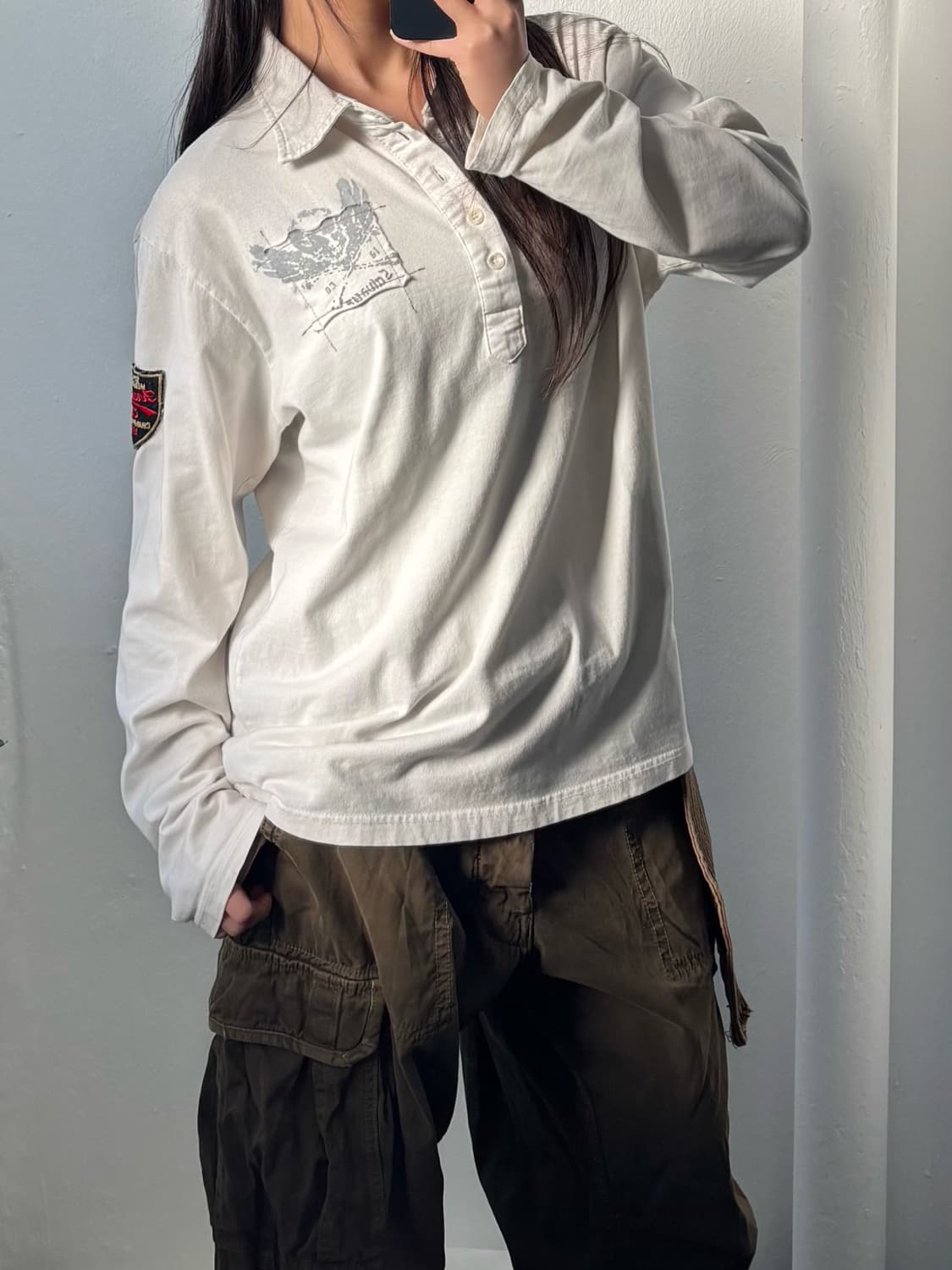 Vintage Skull Graphic Long Sleeve  상품이미지2