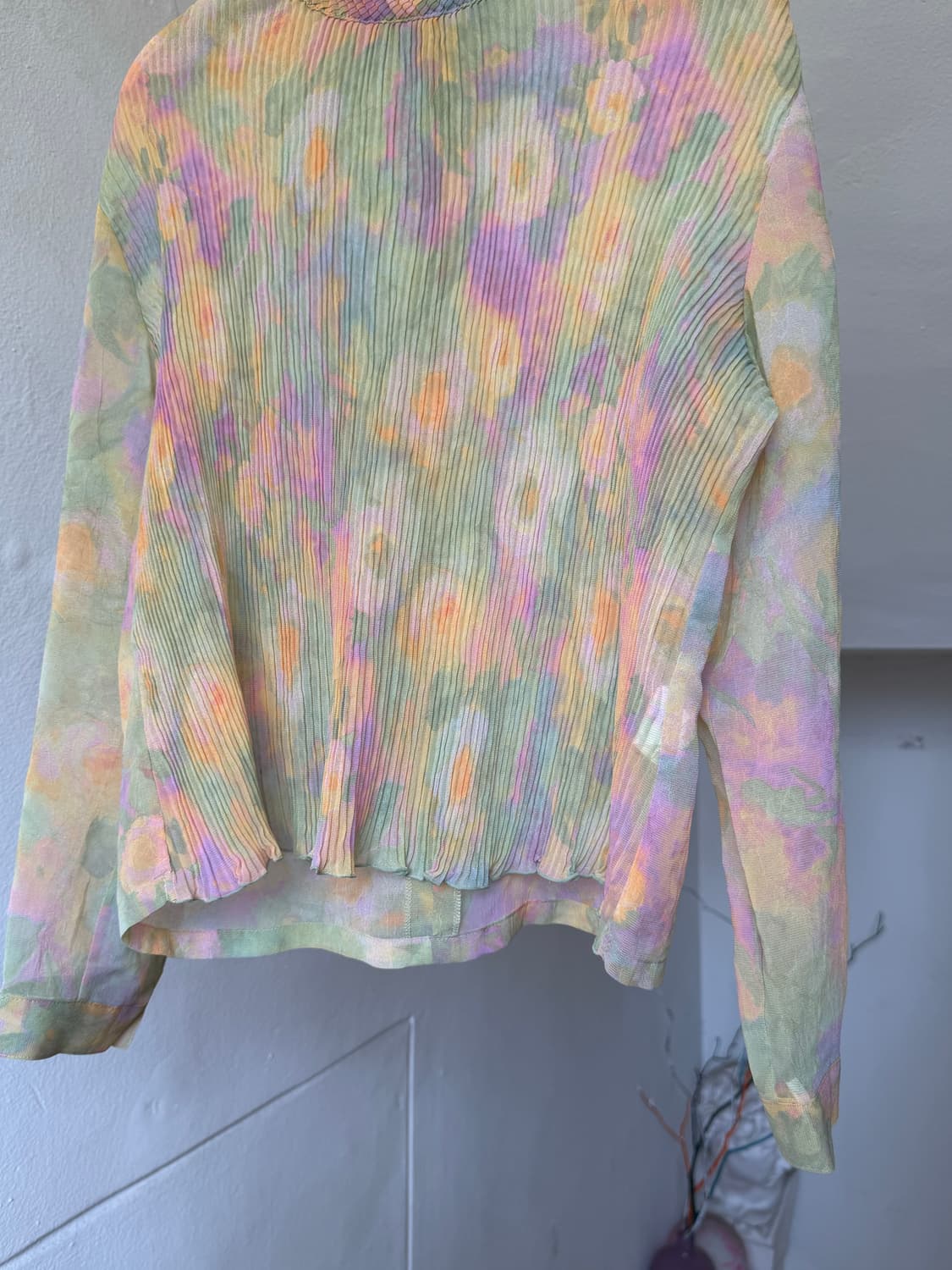 페어리 에스닉 플리츠 블라우스 상품이미지3