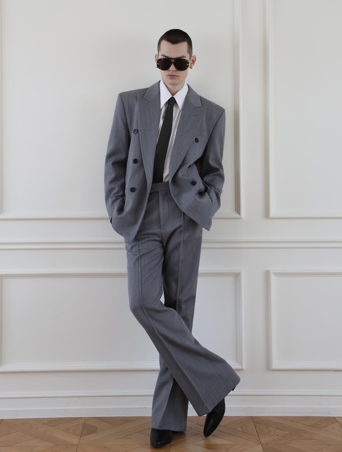 캐리오버 헤이든 더블 셋업 그레이 L, L 상품이미지2