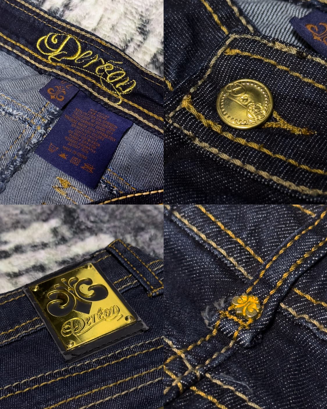 {Dereon} Gold Hardware Skinny Jeans  상품이미지10