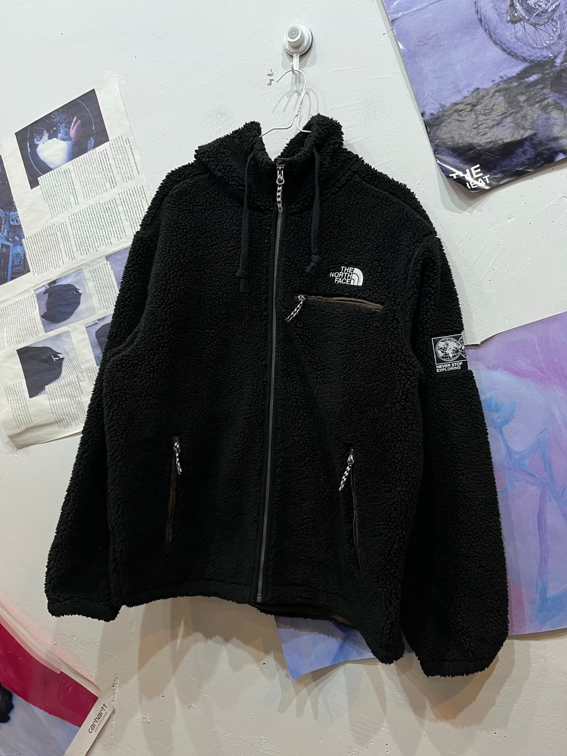 노스페이스 후리스 후디 자켓 블랙 XXL  상품이미지1