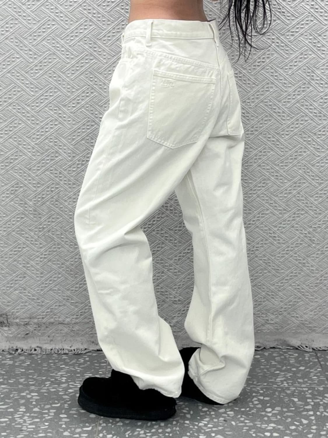 JW 앤더슨X유니클로 모던 캐주얼 크림 코튼팬츠 30인치 C10043 상품이미지2