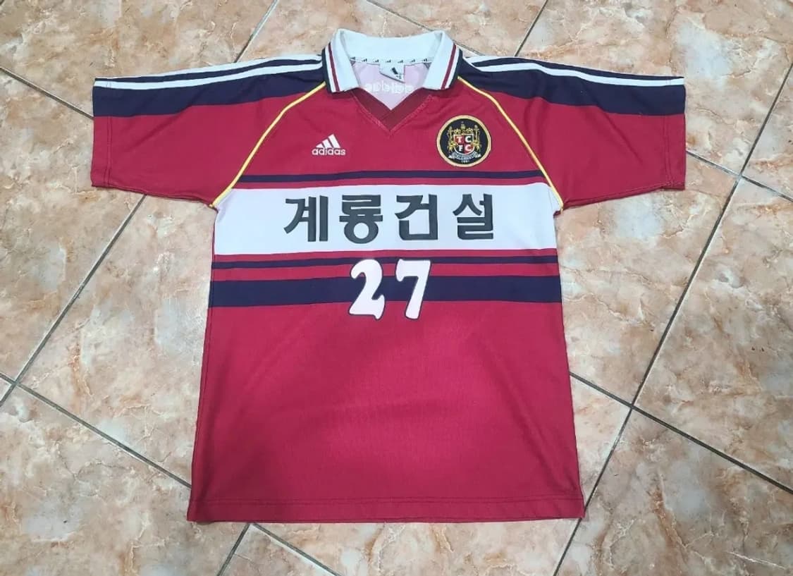 2001 대전시티즌 계룡건설 올드레플 축구져지 상품이미지1