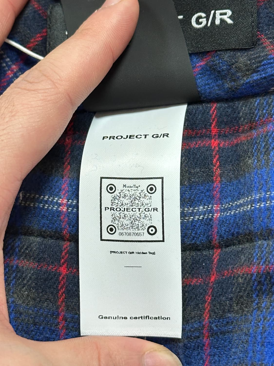 (1) 프로젝트gr 리버시블 패디드 체크셔츠 네이비 상품이미지5