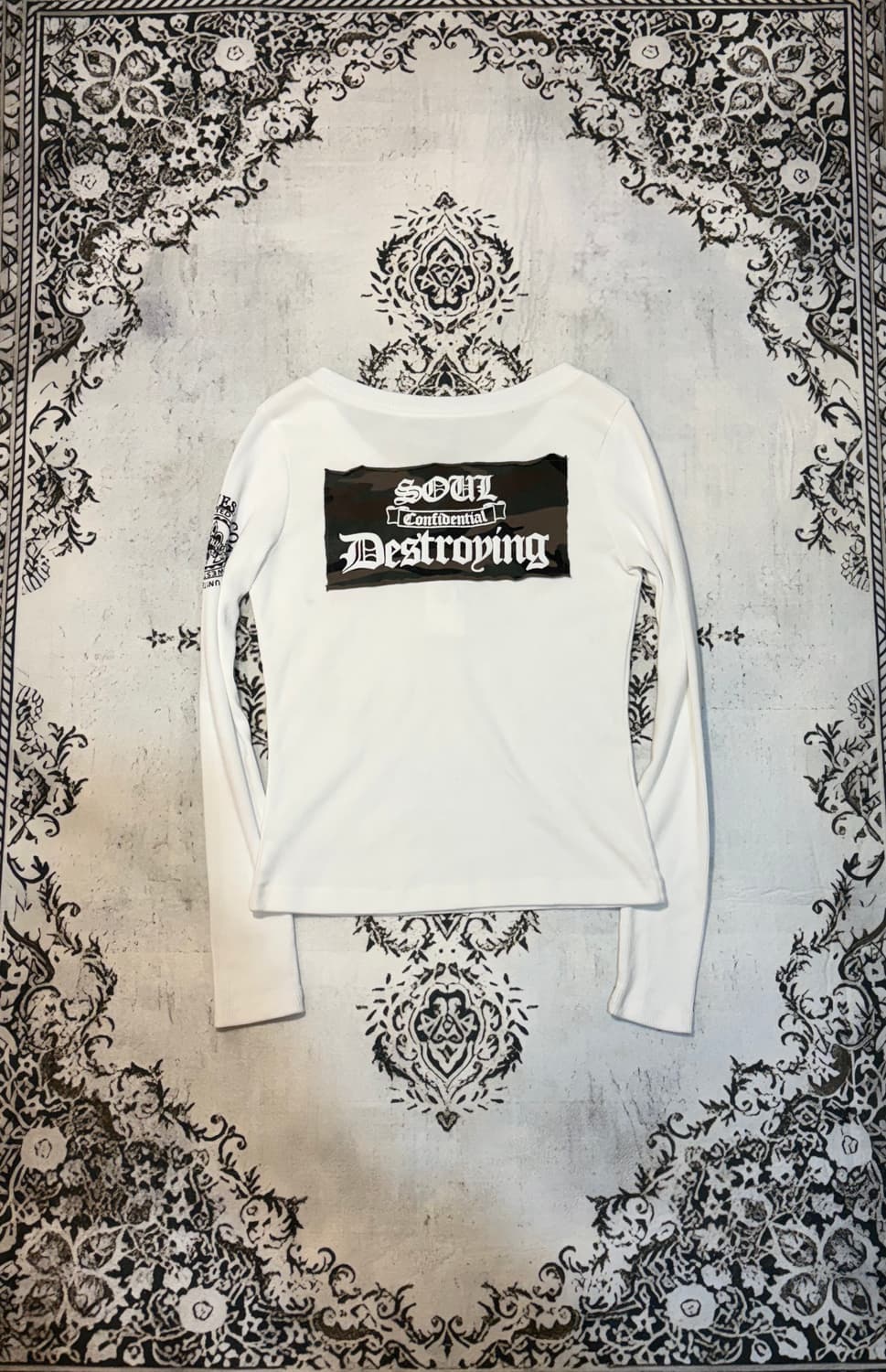 Y2K eyelet camo point long sleeve 상품이미지2