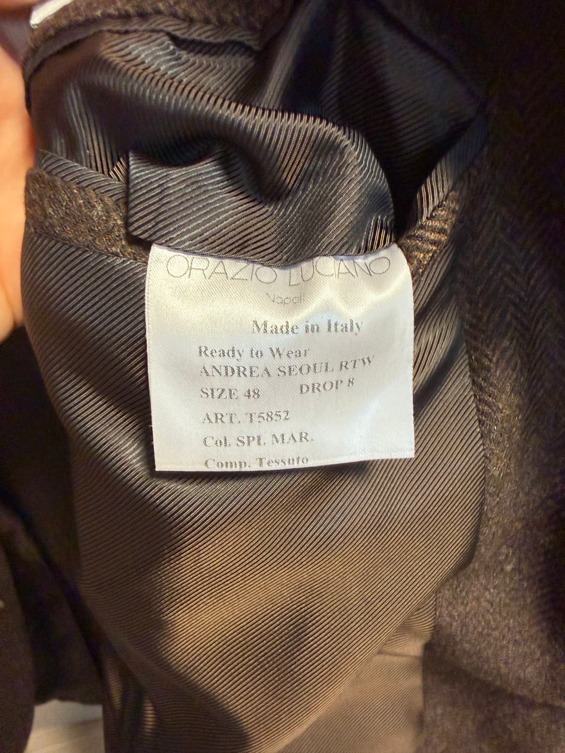 오라치오 루치아노 브라운 헤링본 자켓48 상품이미지5