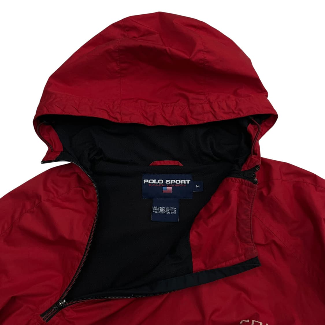 폴로 랄프로렌 레드 후드 바람막이 M 상품이미지5
