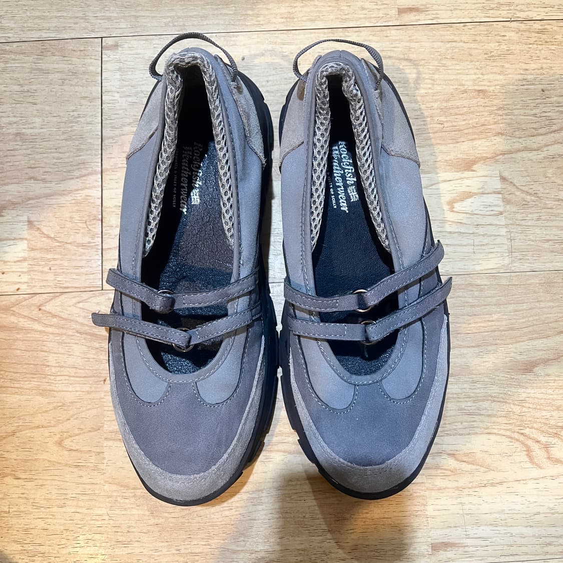 (240~245mm) 락피쉬 2스트랩 메리제인 그레이색상 상품이미지6