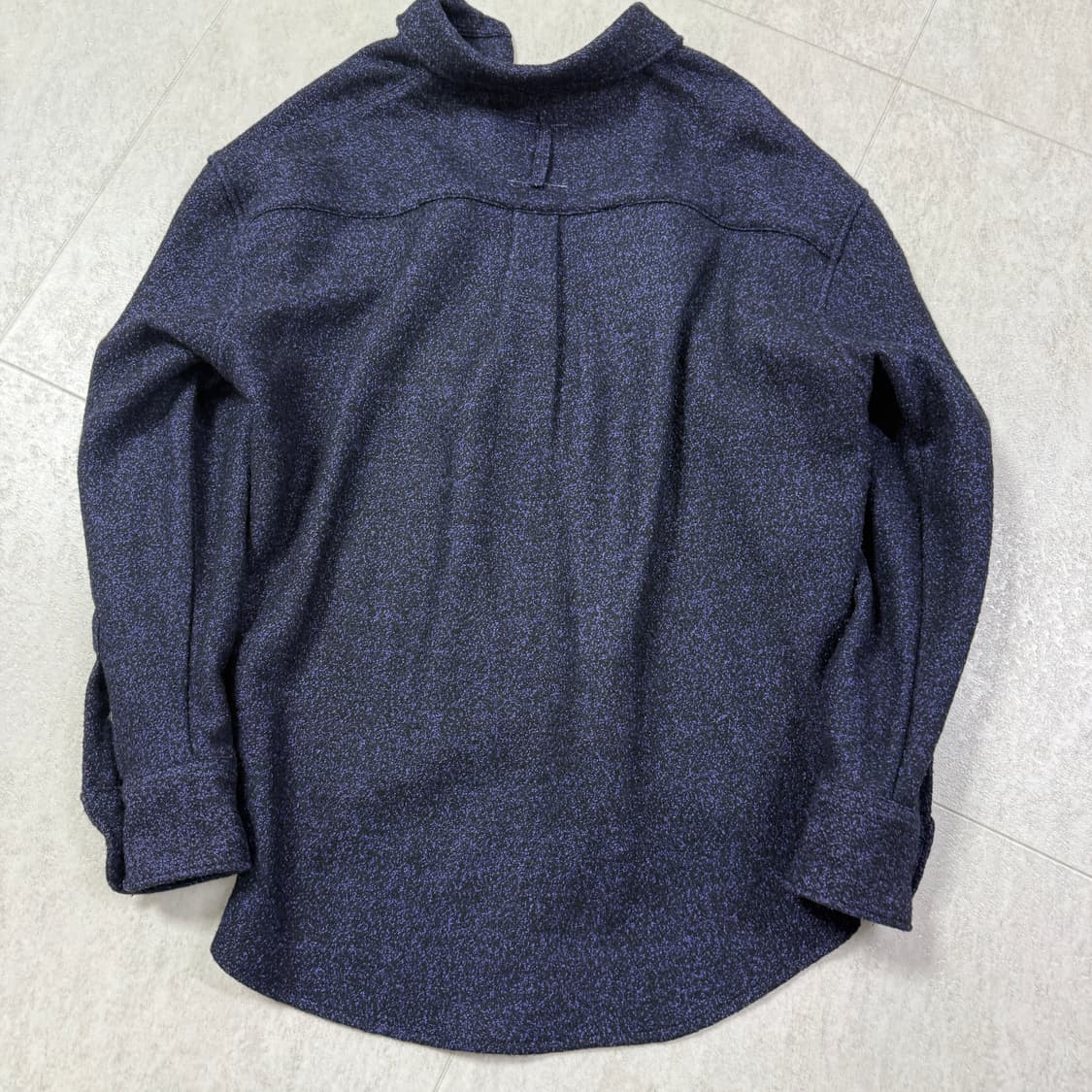 타이핑 미스테이크 부클레 울 셔츠 퍼플 L사이즈  상품이미지4