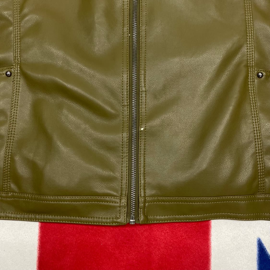 빈티지 레더 바이커자켓 실측 XL  상품이미지3