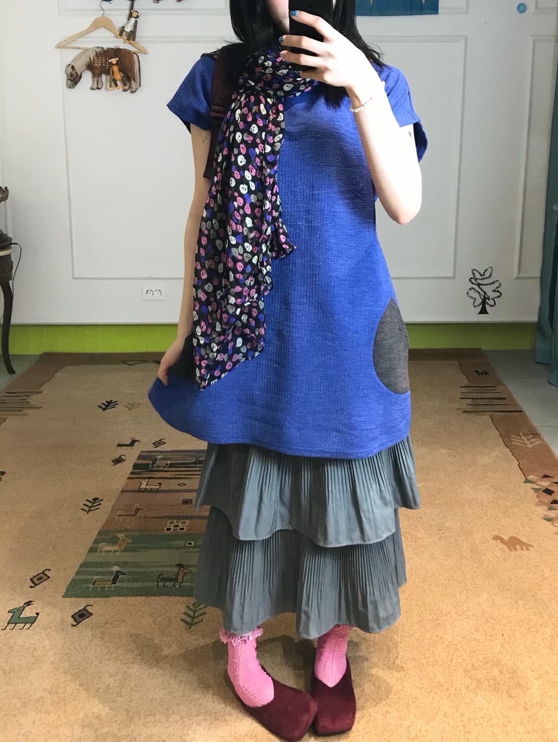 귀여운 블루 원피스 코디💙🎽 상품이미지5