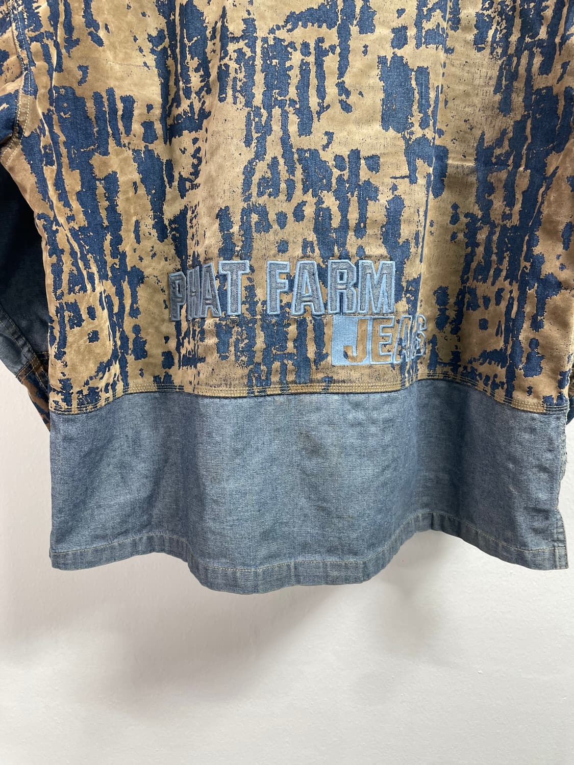 팻팜 빈티지 데님 믹스 셔츠 자켓 (on.43) 상품이미지5