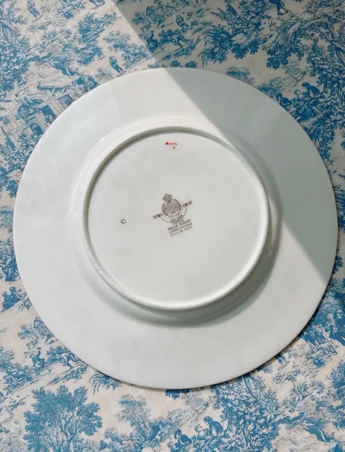 영국 올드 민튼 핸드페인티드 헬레나 샐럿 플레이트 상품이미지5