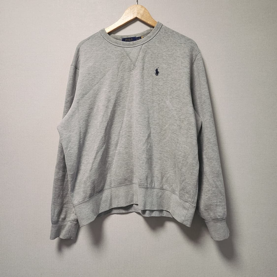 [XL] 폴로 랄프로렌 기모 맨투맨 회색 상품이미지1