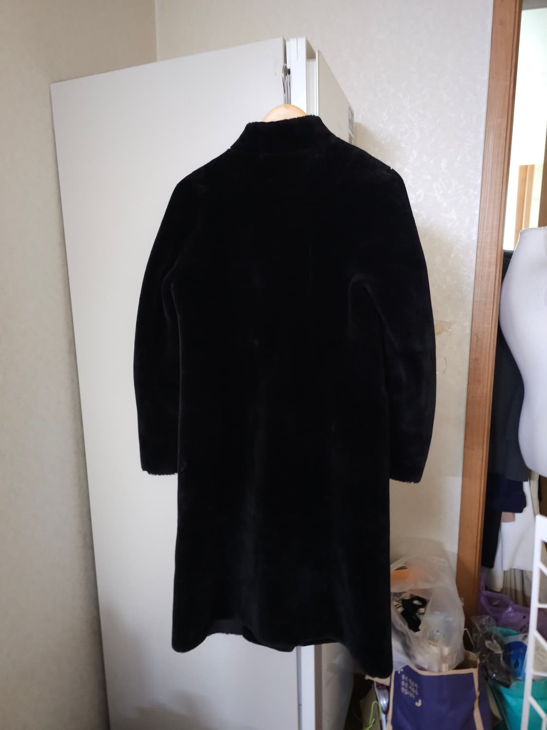 자라 에코퍼 롱코트 상품이미지5