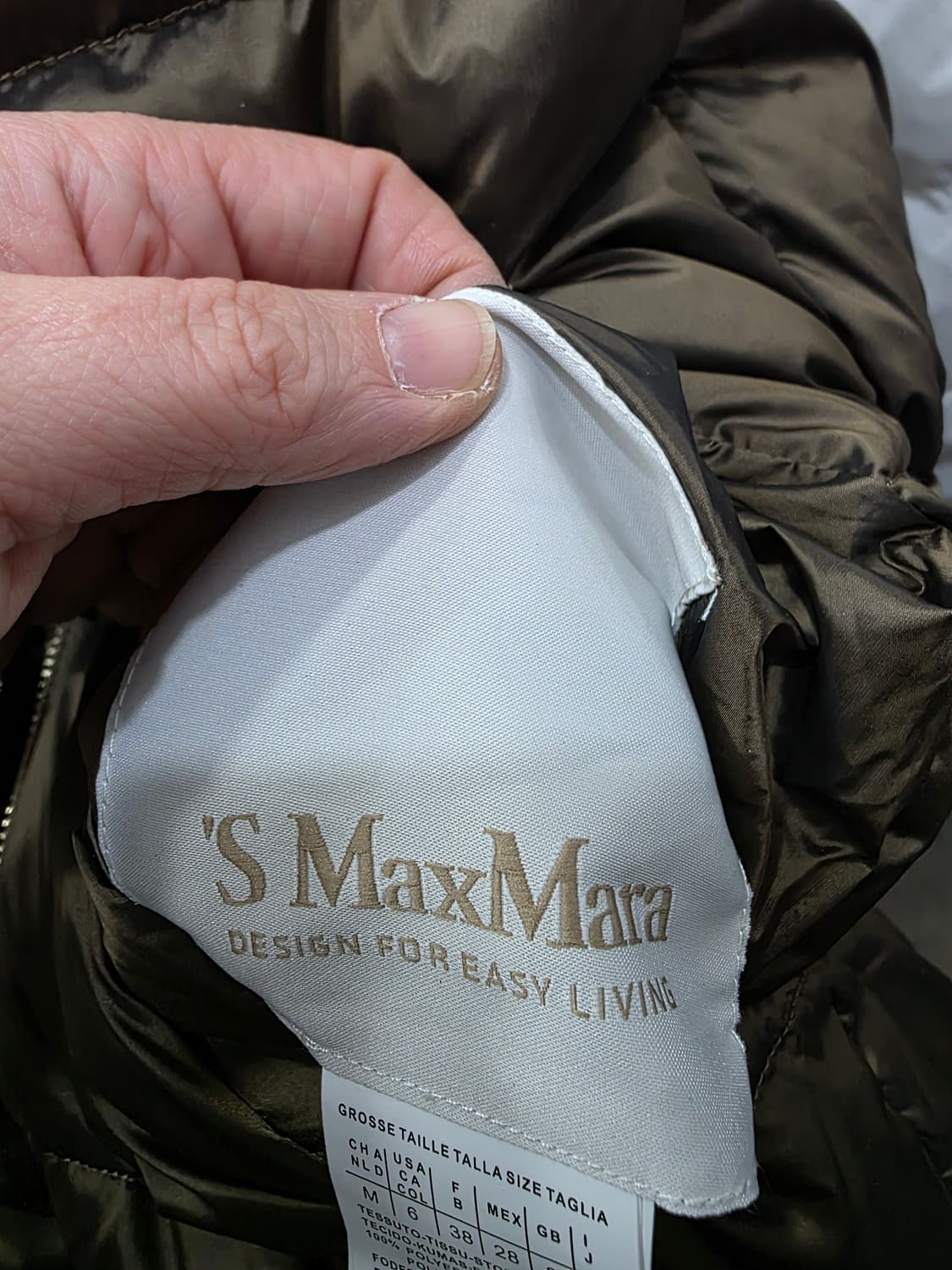 에스 막스마라 덕다운 후드 패딩 베스트 상품이미지3