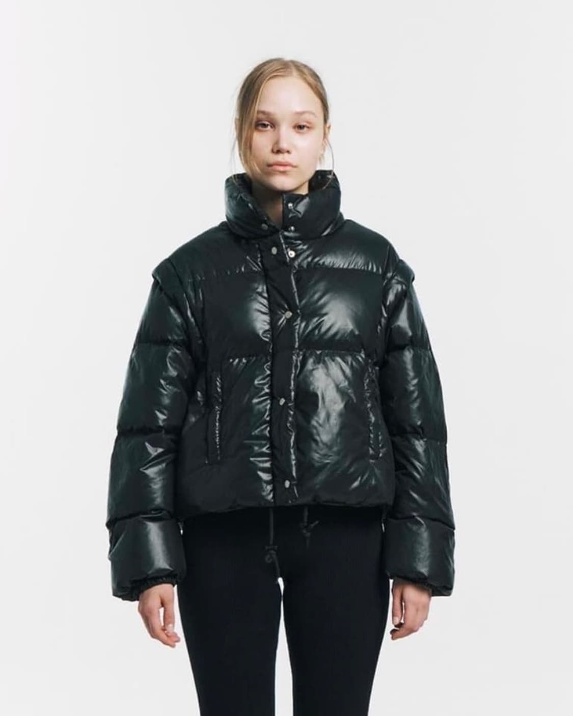 미네랄 스튜디오 투웨이 푸퍼 패딩 블랙 상품이미지1