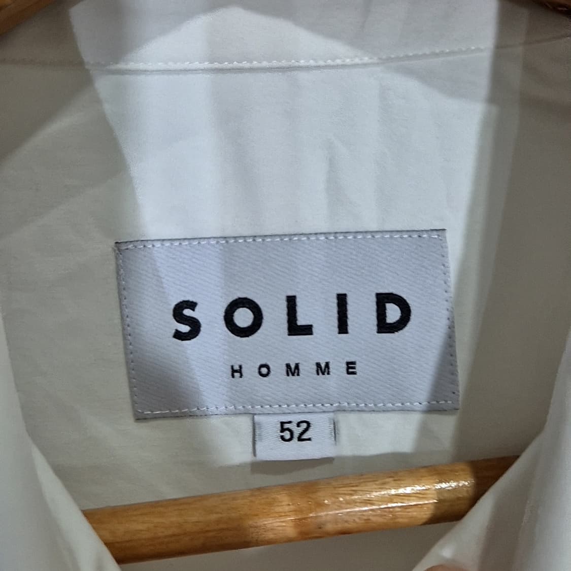 Solid Homme 솔리드옴므 백 로고 셔츠 상품이미지3