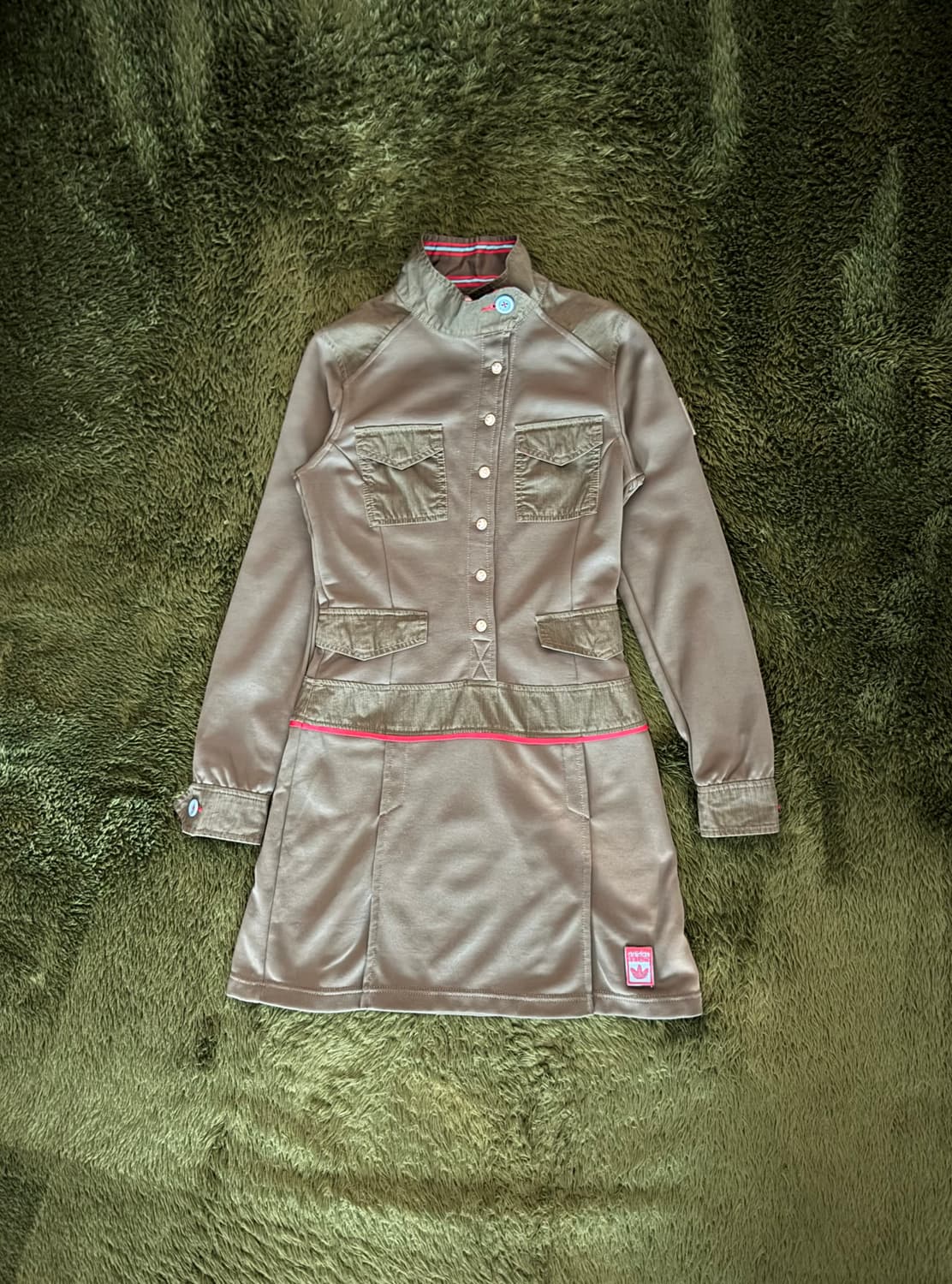 [85] 00s 아디다스 오리지널스 패치워크 밀리터리 저지 원피스 상품이미지1