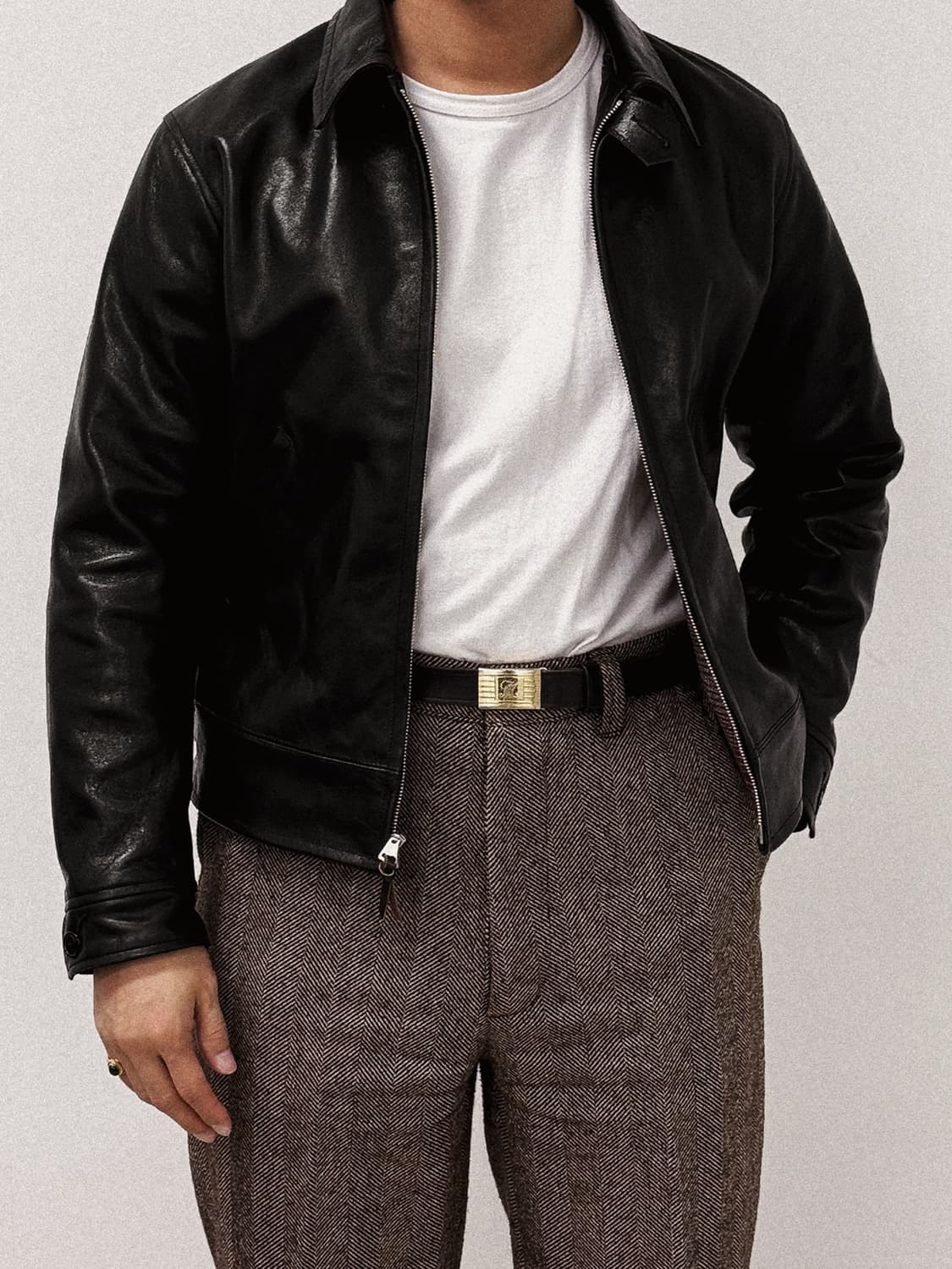 [38] 밀리토라 lot.390 코삭 레더자켓 상품이미지1