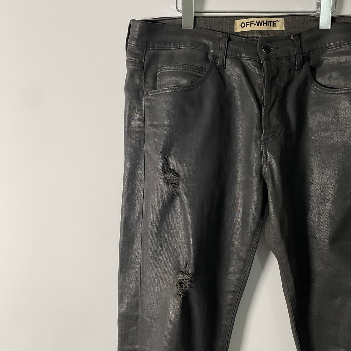 오프화이트 디스트 블랙 코팅진 (onp.72)   상품이미지5