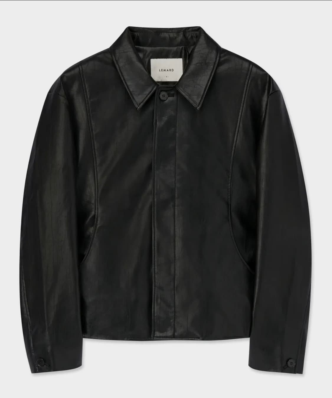 [3size] 르마드 절개 레더자켓 상품이미지2