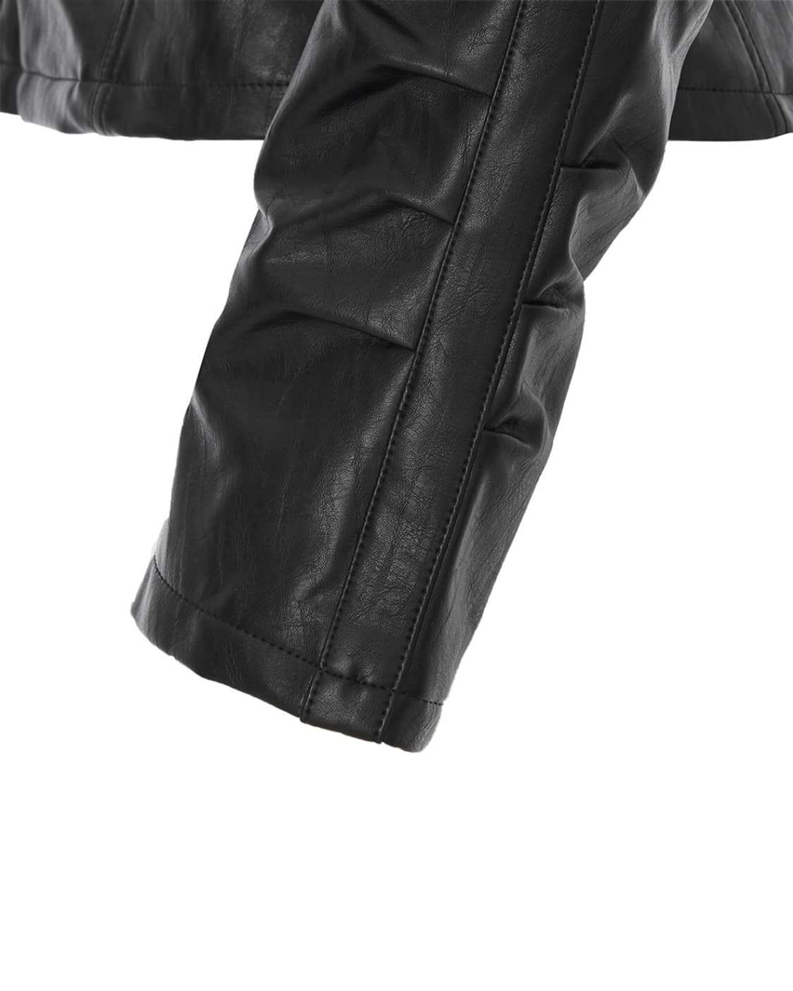 NACHE SHIRRING LEATHER JACKET 나체 셔링 레더자켓 상품이미지9