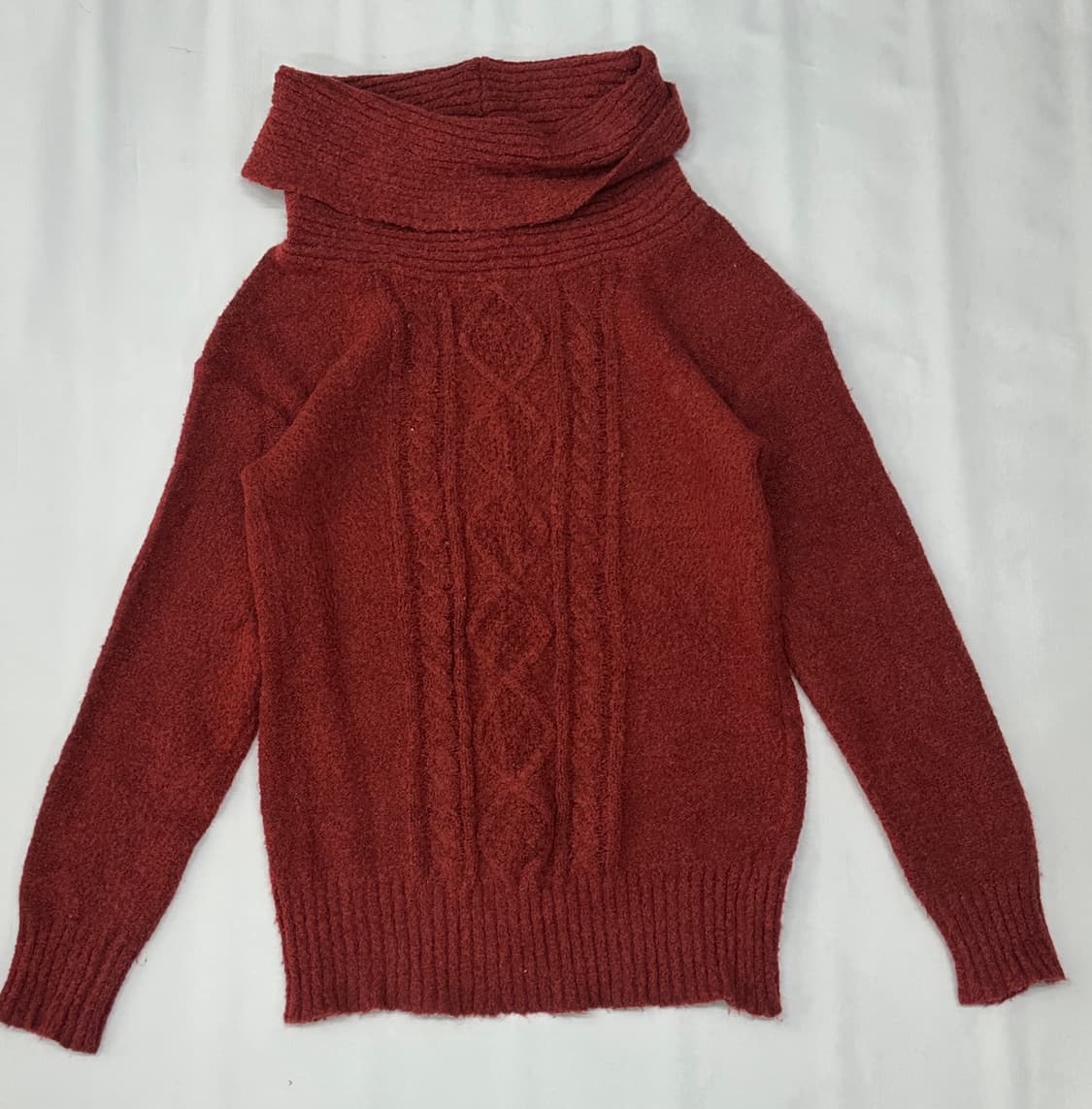 🧶그런지 하프넥 니트 스커트 코디세트 🧶 히피 겨울 롱스커트 꽈베기 상품이미지2