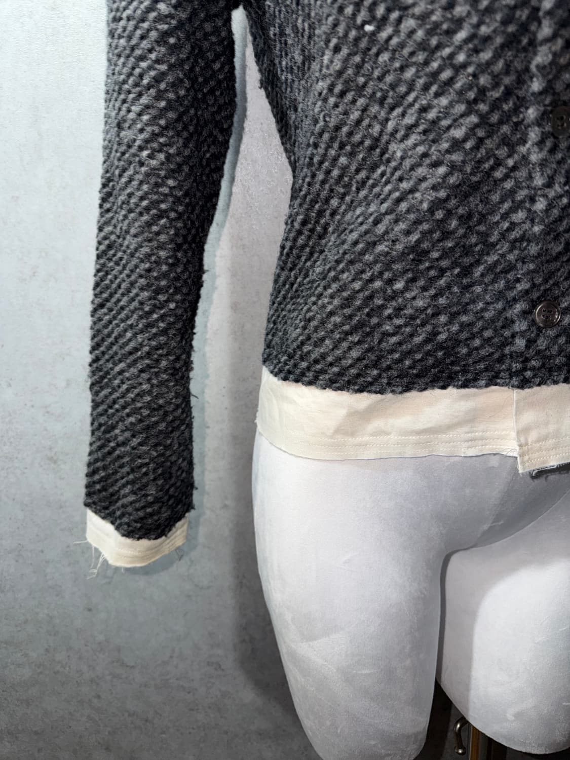 꼼데가르송 레어이드 울 니트 가디건 상품이미지9