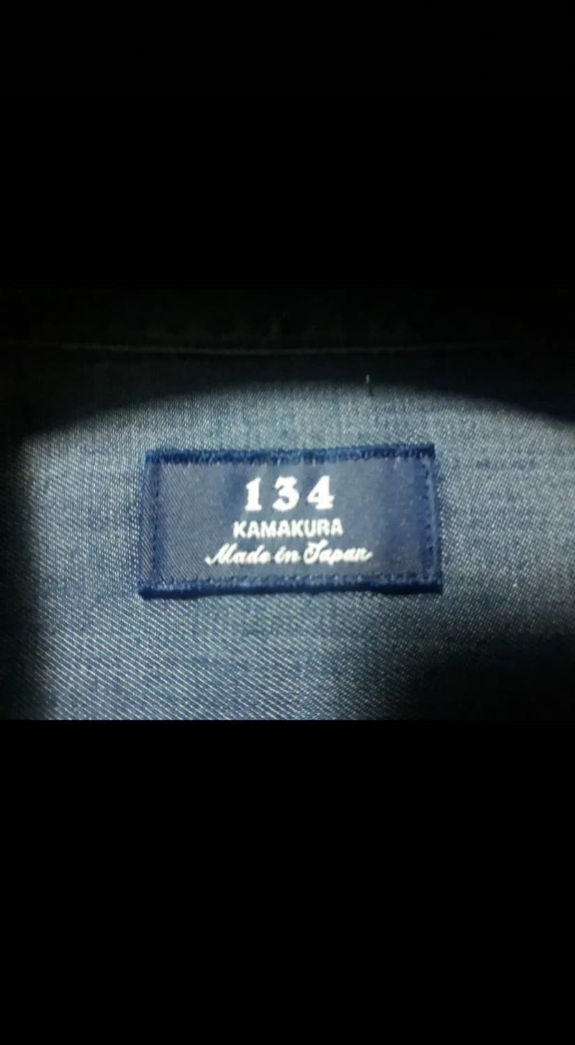 [판매] Kamakura Shirts가마쿠라 카마쿠라 샴브레이 데님 셔츠 상품이미지5