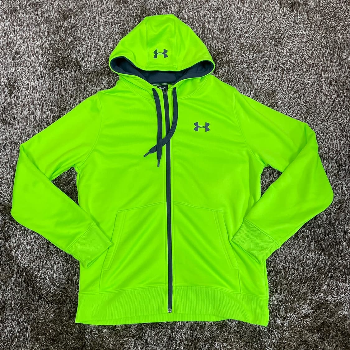 언더아머 Under Armour 형광 후드 집업 XL 상품이미지1