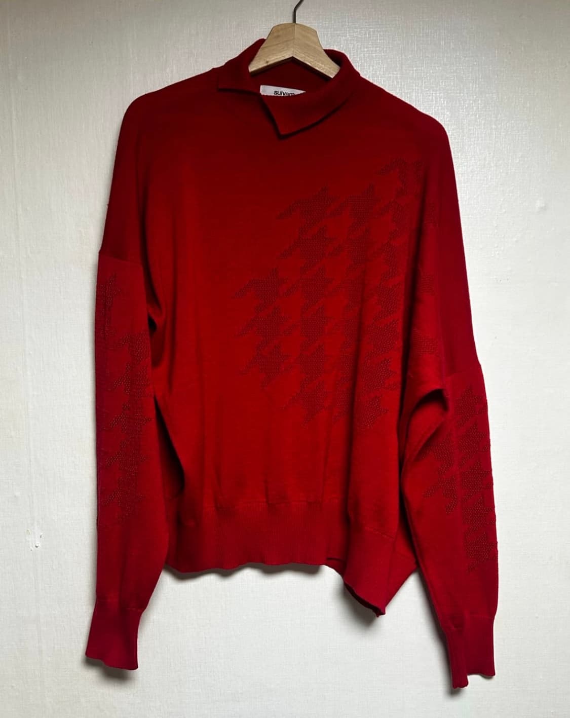 설범 비대칭 터틀넥 니트 M 상품이미지1