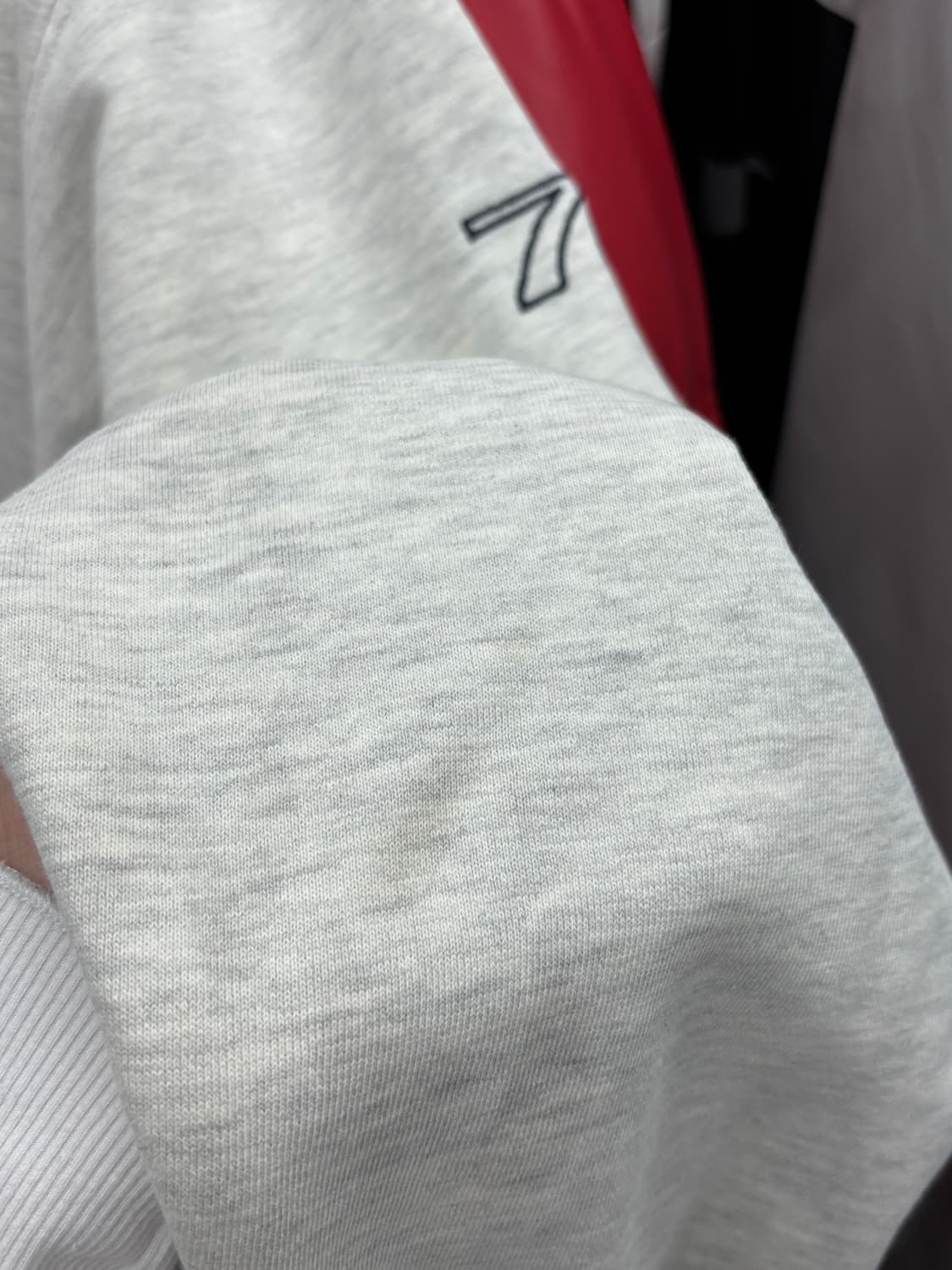 퀵실버 플리스 로고 후드집업 상품이미지8