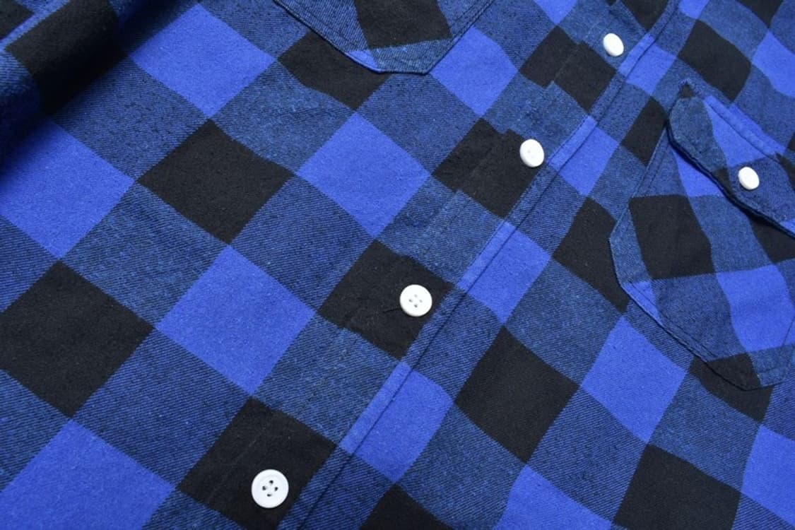 안티소셜클럽 빅레터링 울 모직 체크 셔츠 남방 N0939 상품이미지6