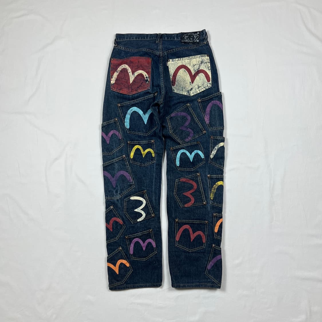 에비수 evisu 멀티컬러 포켓 데님팬츠 청바지 상품이미지1