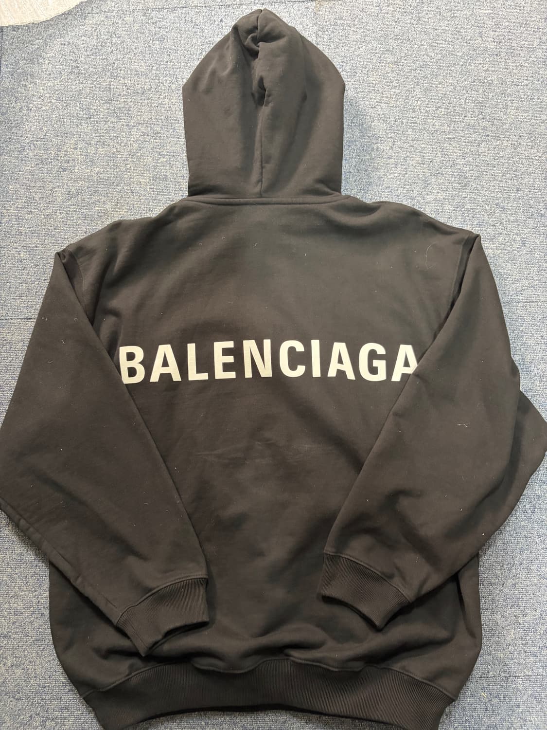 [정품/L] 발렌시아가 백 로고 오버사이즈 후드티 상품이미지1