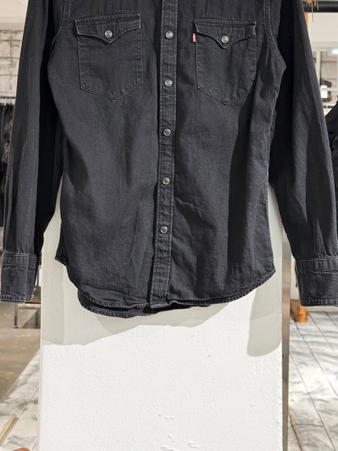 리바이스 블랙 데님 바스토우 웨스턴 셔츠 상품이미지5