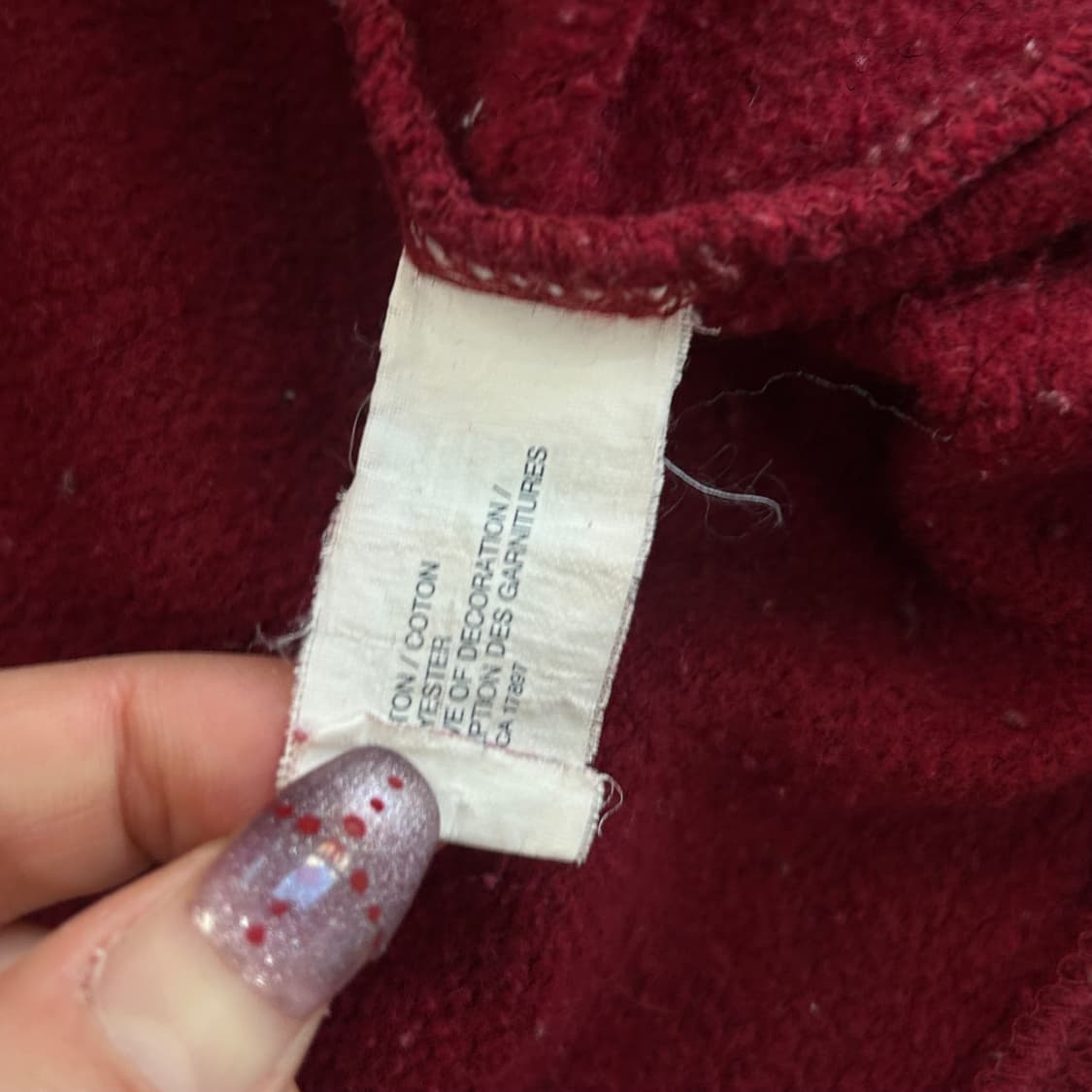 Gap 갭 블루로고 레드 후드티 상품이미지6