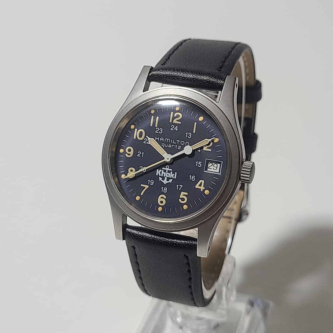 해밀턴 9797 카키필드 쿼츠 청판 빈티지 시계 상품이미지2