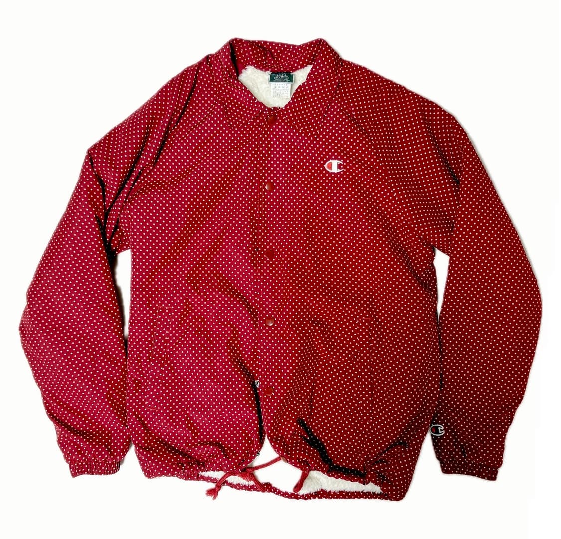 챔피언 빈티지 도트 레드자켓 상품이미지1