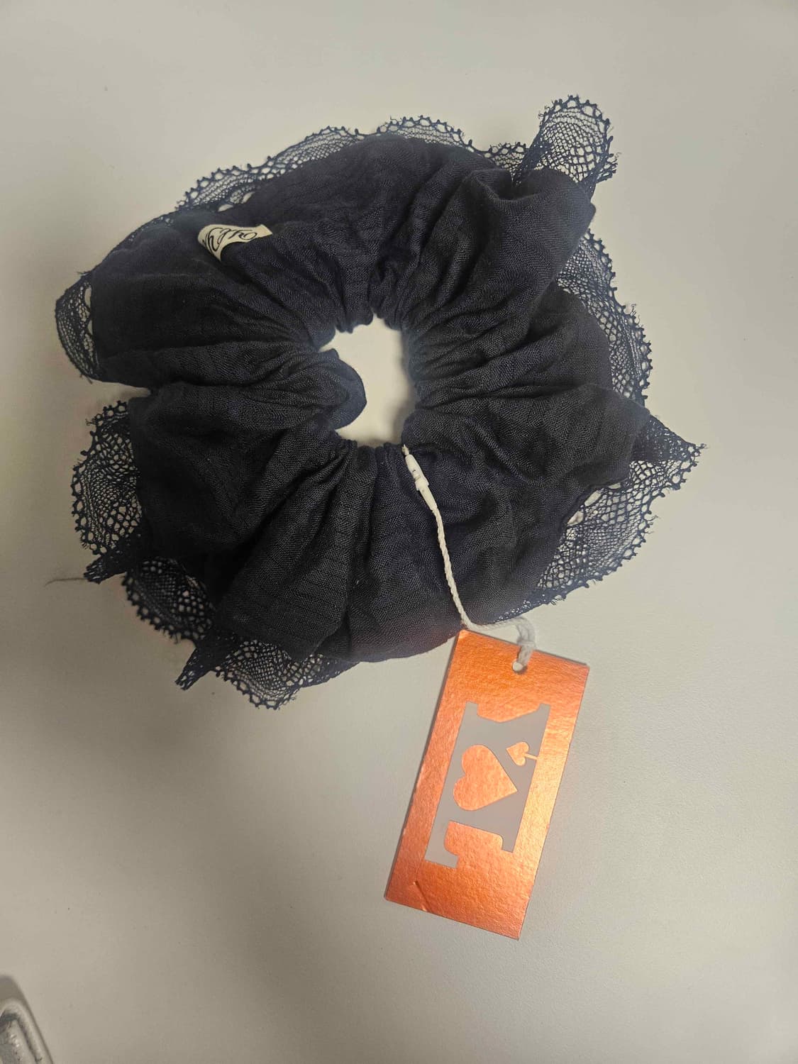 ylyl navy lace scrunchy  상품이미지1