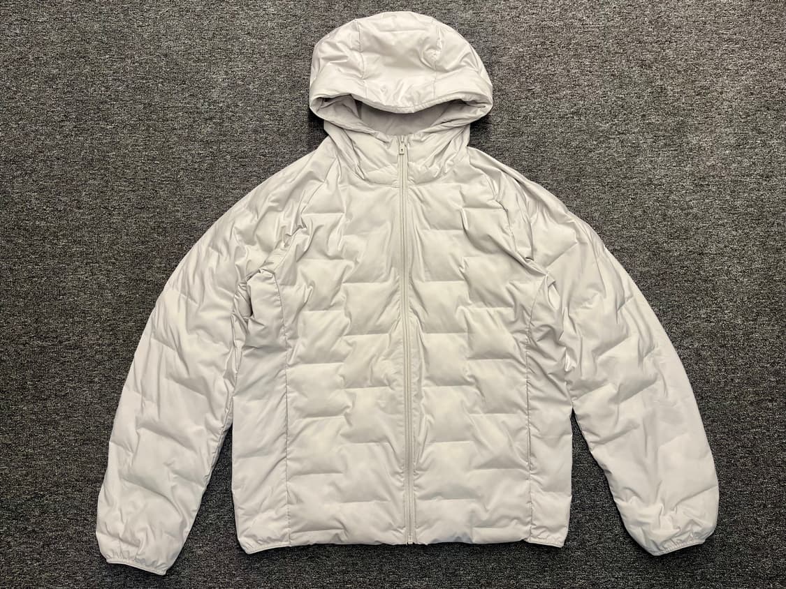 [100] 유니클로 퍼프테크 경량패딩 아이보리 L  상품이미지1