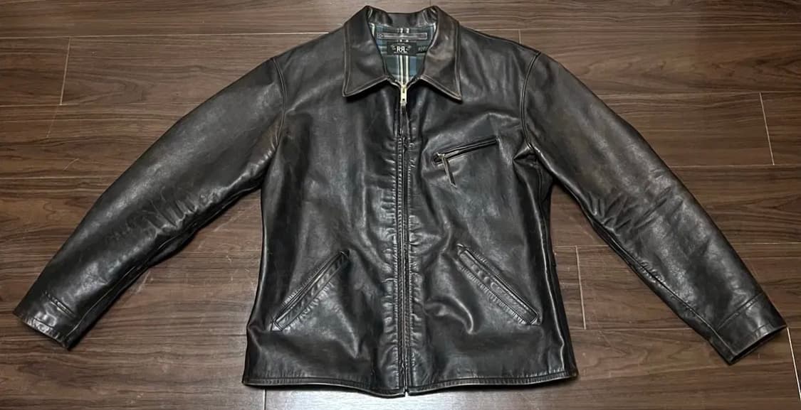 RRL 더블알엘 뉴스보이 가죽 자켓 XL 상품이미지8