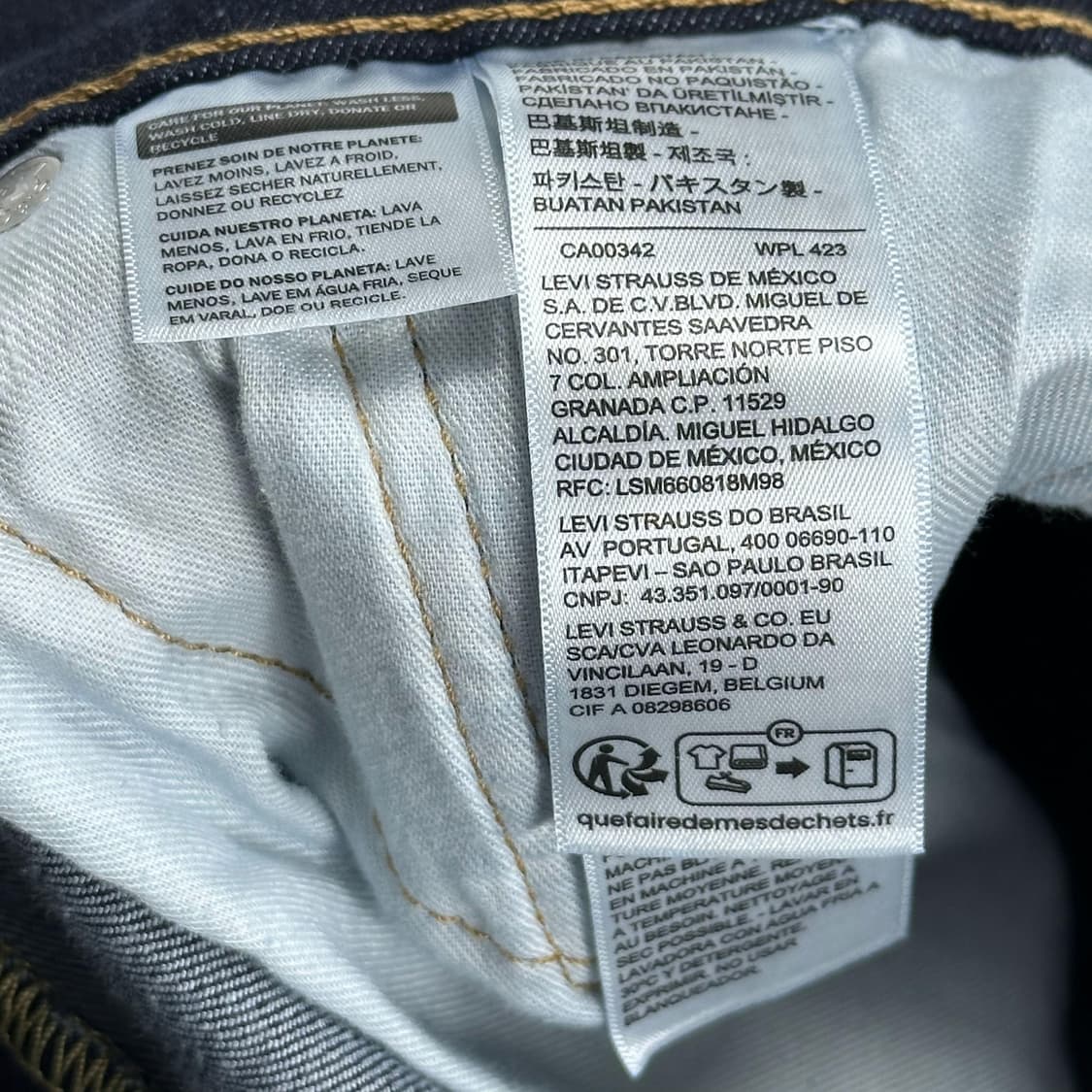 리바이스 511 오리지널 진청 데님 팬츠 (30인치) 상품이미지6