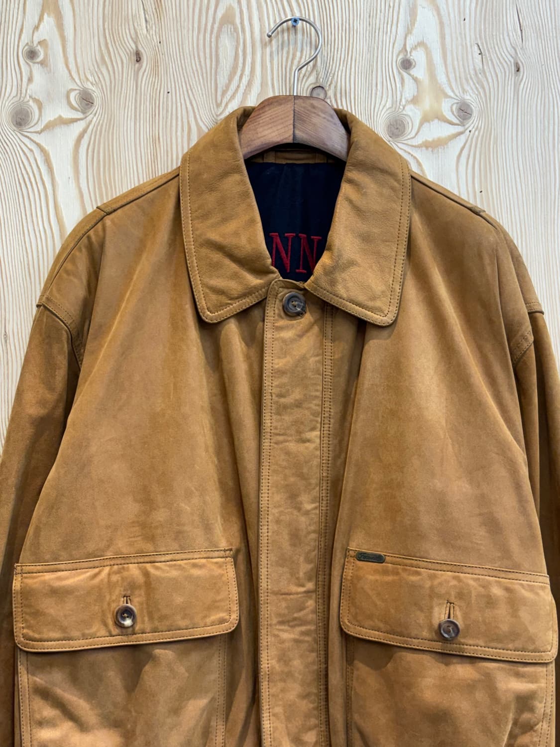 90s 파코나블 빅 포켓 레더 봄버 자켓 상품이미지3