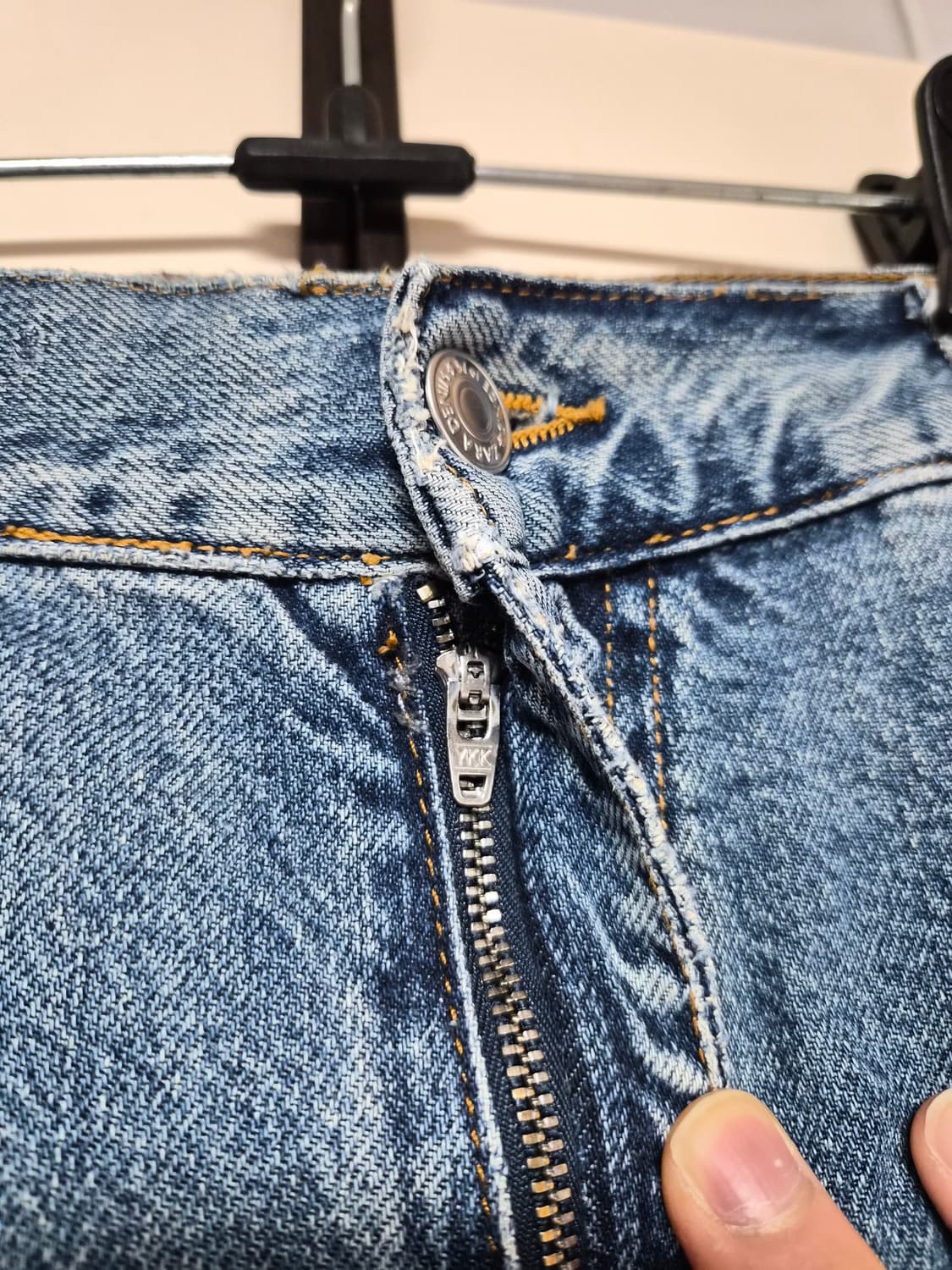 자라 데미지 와이드 데님 팬츠 44 size 상품이미지6