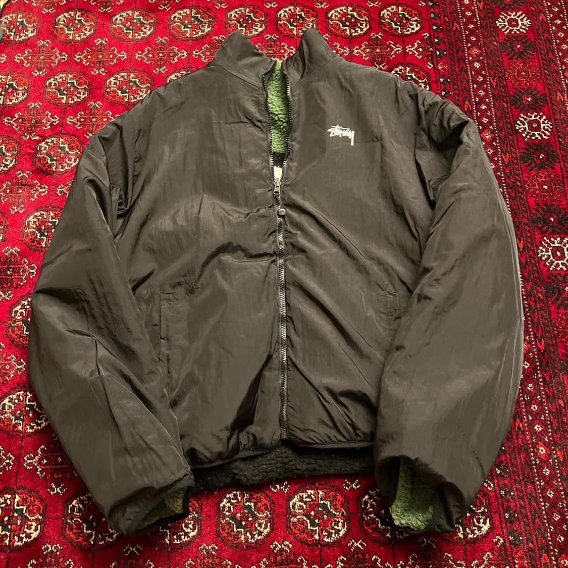 스투시 8볼 쉐르파 자켓 그린 상품이미지3