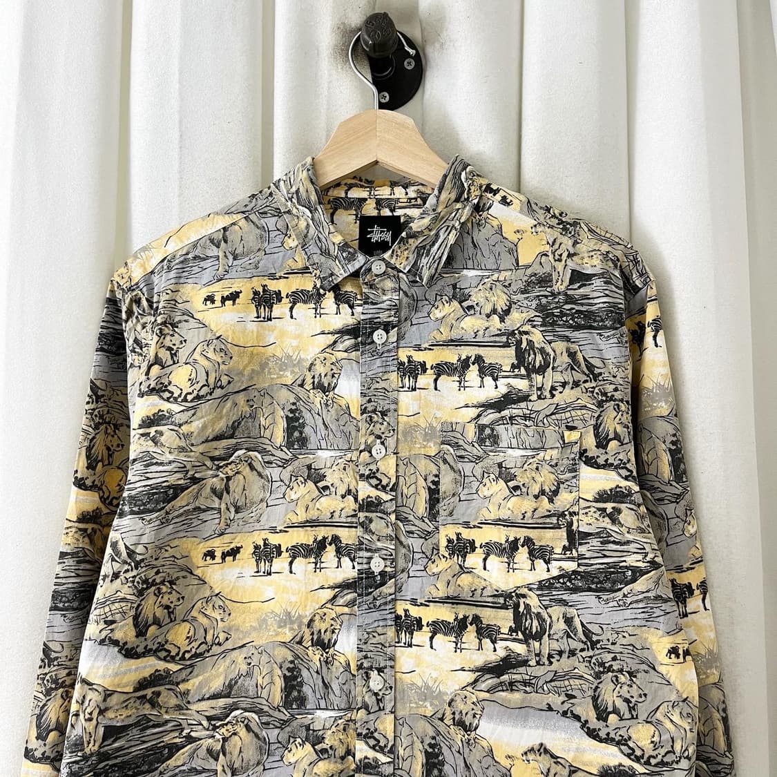 스투시 패턴 코튼 카라 셔츠 상품이미지2